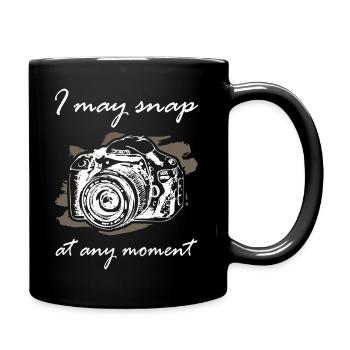 Je peux prendre photo à tout moment photographe - Mug uni - noir - Droite
