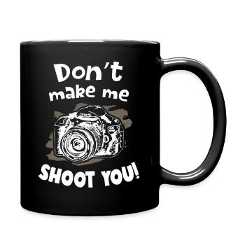 Ne me fais pas photographier ton appareil photo de photographe - Mug uni - noir - Droite