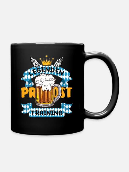 Legenden Training - Tasse einfarbig - Schwarz