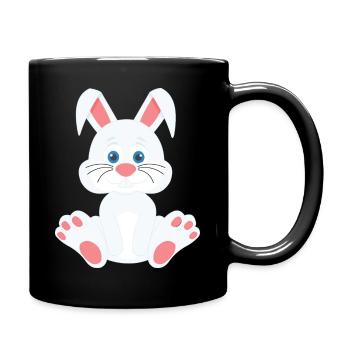 Lapin mignon - Mug uni - noir - Droite