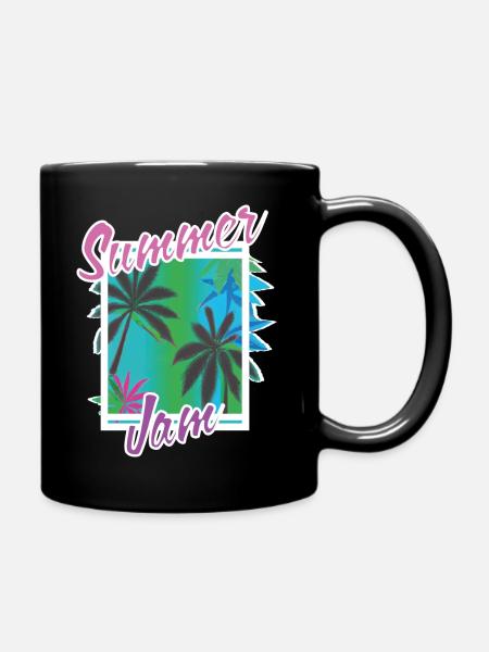 Summer_Jam_Beach - Tasse einfarbig - Schwarz