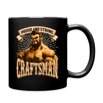 Tenue et accessoires d’artisan couvreur - Mug uni - noir - Droite