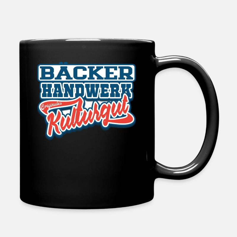 Bäcker Handwerker Outfit und Zubehör - Tasse einfarbig - Schwarz