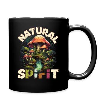 Aesthetic Goblincore Cottagecore Mushrooms Nature Motif - Mug uni - noir - Droite