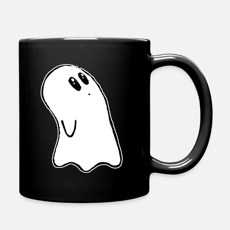Halloween cute Ghost - Full Colour Mug - black