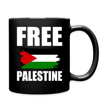Free palestine - Mug uni - noir - Droite