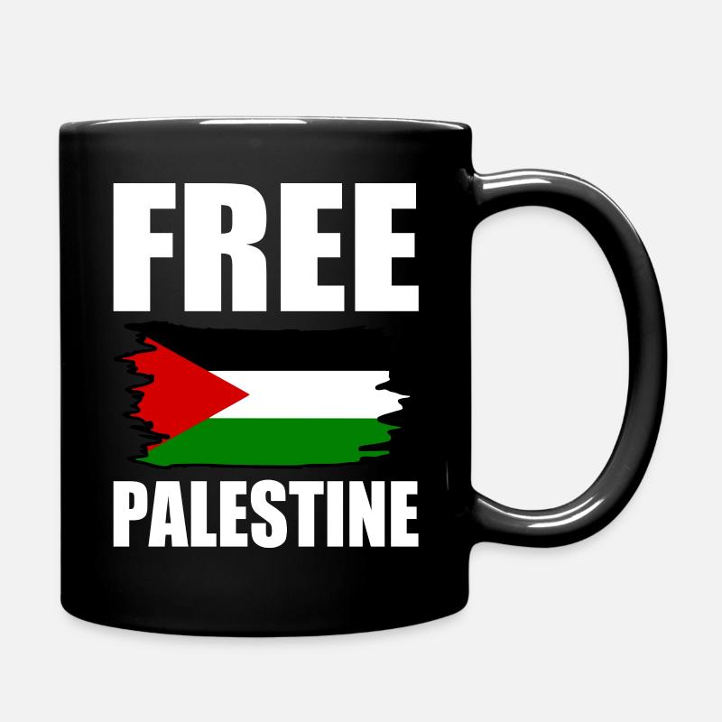 Free palestine - Full Colour Mug - black