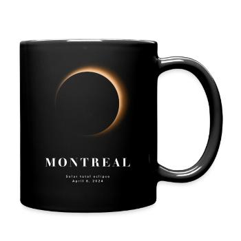 MONTREAL TOTALE SONNENFINSTERNIS 2024 - Tasse einfarbig - Schwarz - Rechts
