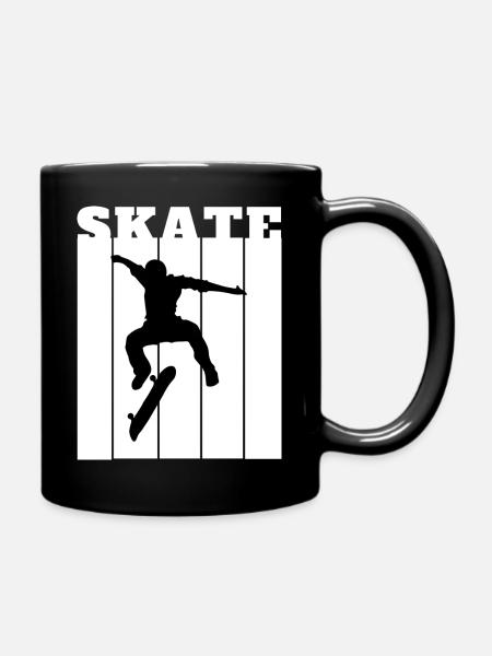 Skateboard Skating Skateboarding Skater Skate Fan - Full Colour Mug - black
