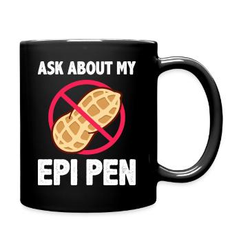 Posez-moi des questions sur mon Epi Pen - Mug uni - noir - Droite