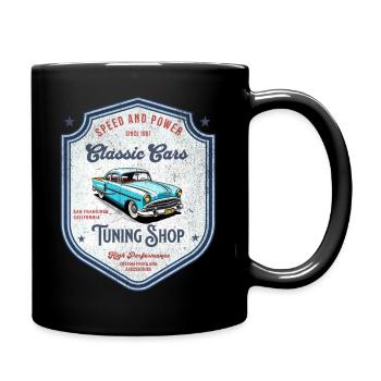 Classic Cars - Tasse einfarbig - Schwarz - Rechts