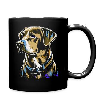 Labrador Retriever - Full Colour Mug - black - Right