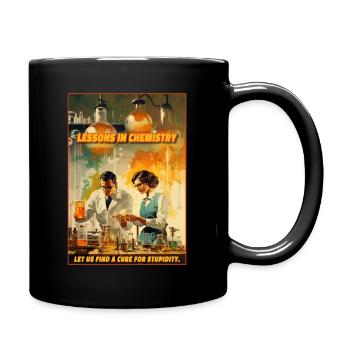 Leçons de chimie - Mug uni - noir - Droite