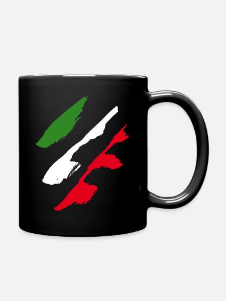 Italien Style Flagge - Tasse einfarbig - Schwarz