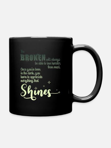 Resilient Love (mint) - Full Colour Mug - black