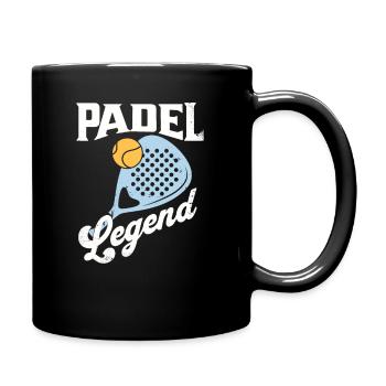 Légende du padel - Mug uni - noir - Droite