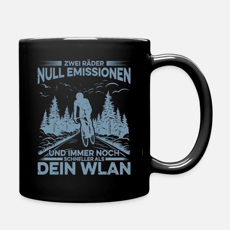 Eco-Speed Geschenk: Schneller als WLAN - Tasse einfarbig - Schwarz