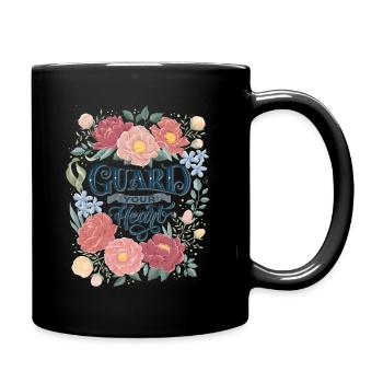 Protégez votre cœur - Mug uni - noir - Droite