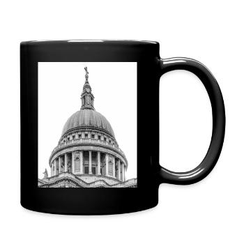 London's Iconic Kuppel - Tasse einfarbig - Schwarz - Rechts