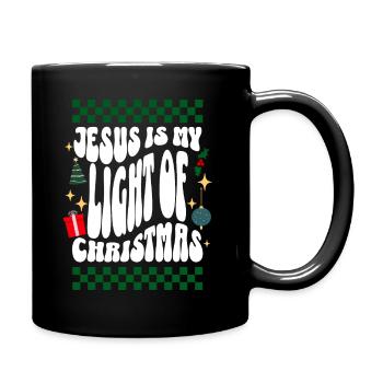 Jésus est ma lumière de Noël chrétien laid Noël - Mug uni - noir - Droite