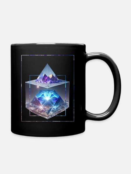 Amethyst Visions - Tasse einfarbig - Schwarz
