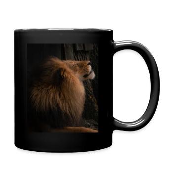 Lion - Tasse einfarbig - Schwarz - Rechts
