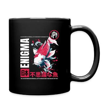 Enigma - The Magic of Koi - Tasse einfarbig - Schwarz - Rechts