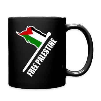Free palestine - Mug uni - noir - Droite