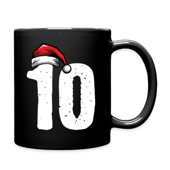 10 Numéro de Noël - Mug uni - noir - Droite