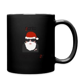 Santa Programmer - Full Colour Mug - black - Right