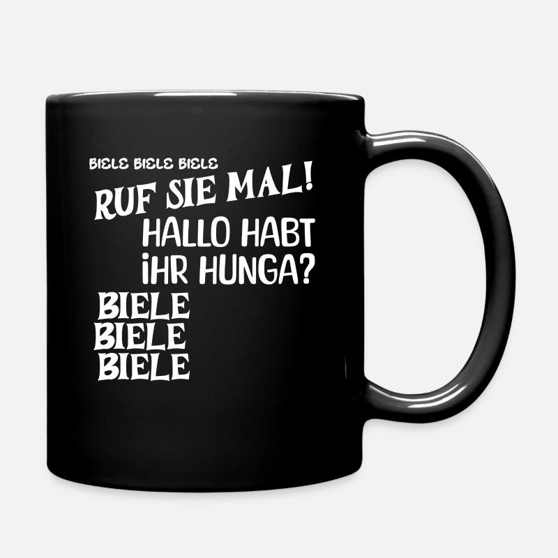 Biele Biele Biele Ruf Sie mal Enten füttern Meme - Tasse einfarbig - Schwarz