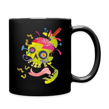 mexican skull - Full Colour Mug - black - Right