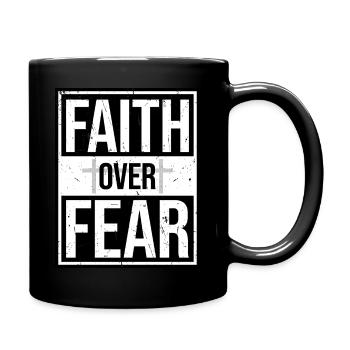 La foi plutôt que la peur Glaube über Furcht Liebe Jesus - Mug uni - noir - Droite