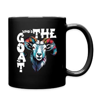Who's the GOAT - Full Colour Mug - black - Right