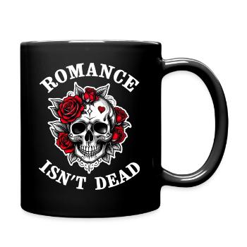 ROMANCE IS NOT DEAD - Full Colour Mug - black - Right