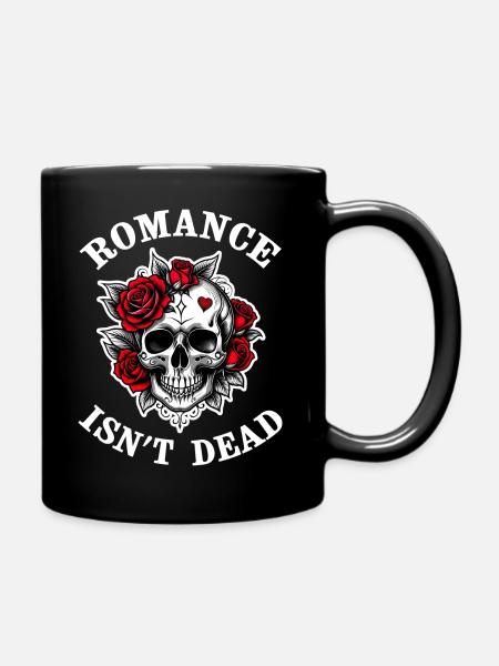 ROMANCE IS NOT DEAD - Tasse einfarbig - Schwarz
