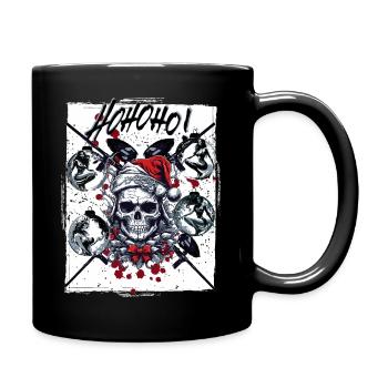 Dead paintballing santa says hohoho! - Full Colour Mug - black - Right
