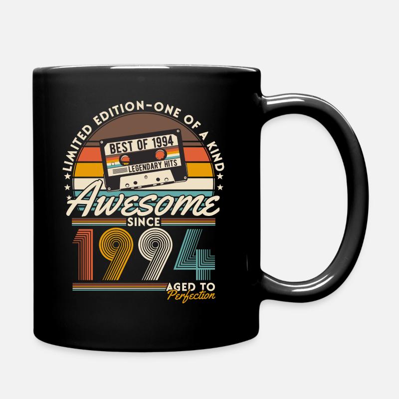 Original 1994 Jahrgang Vintage Geburtstag Retro - Tasse einfarbig - Schwarz