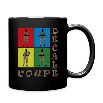 Bogolan women's offbeat coupe - Full Colour Mug - black - Right