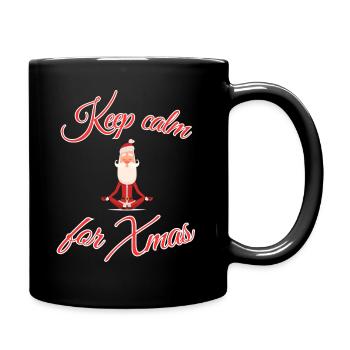 Santa Claus Meditation - Full Colour Mug - black - Right