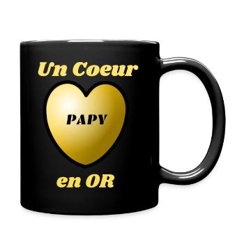 T-Shirt Homme Papy en Or. - Mug uni - noir - Droite
