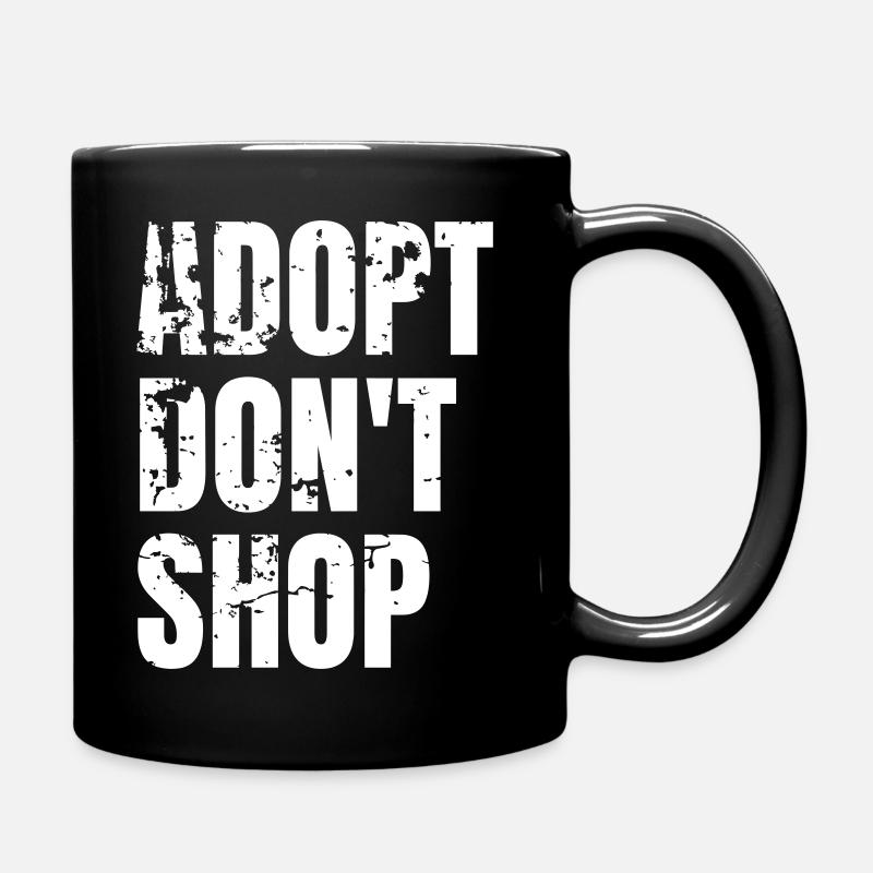 Adoption - Tasse einfarbig - Schwarz