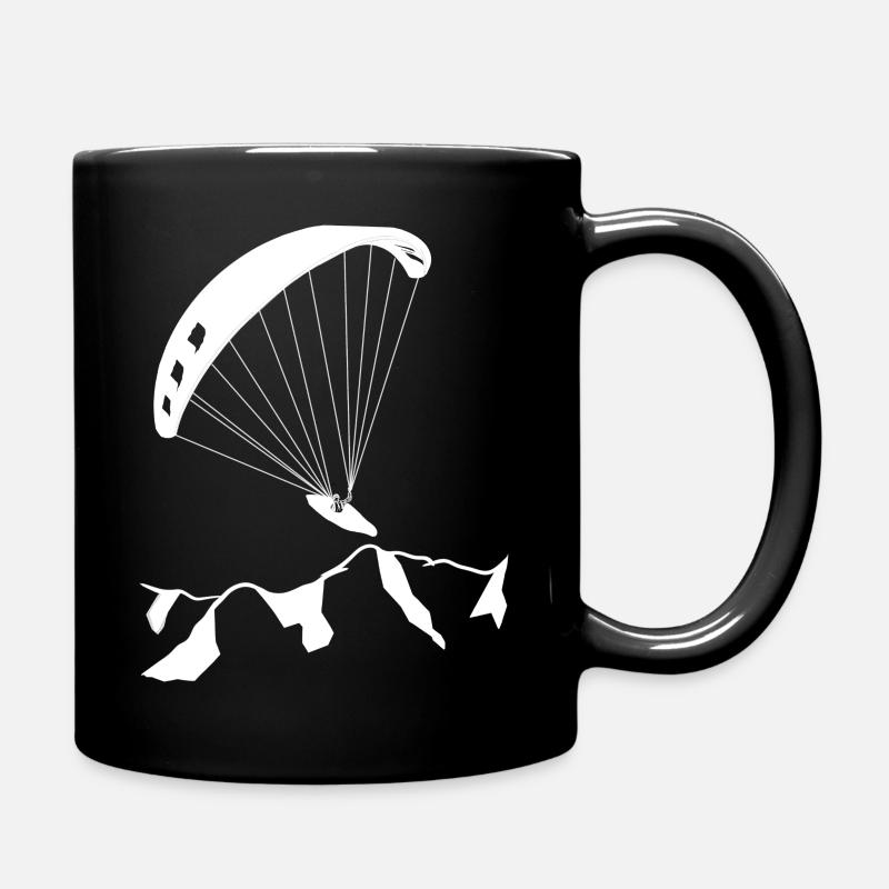 Gleitschirm - Tasse einfarbig - Schwarz