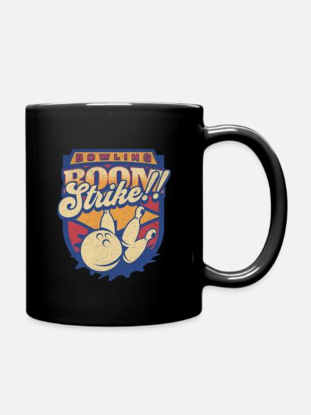 BOWLING BOOM STRIKE - Tasse einfarbig - Schwarz