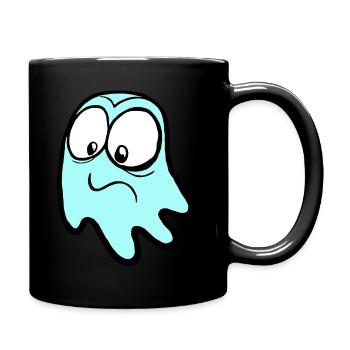 Heuli en turquoise - Mug uni - noir - Droite