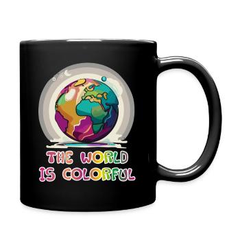 The world is colorful - Full Colour Mug - black - Right
