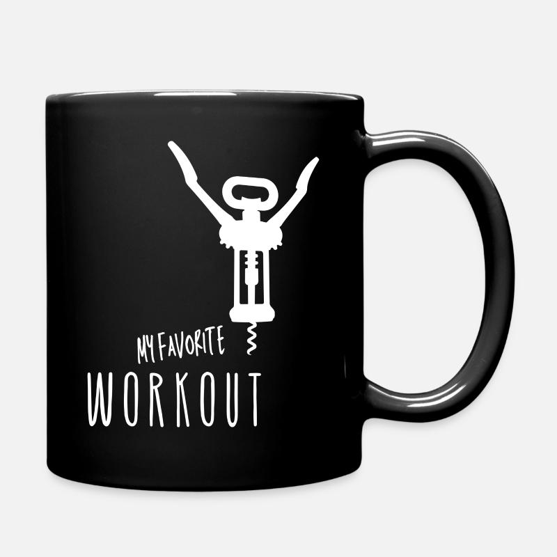 My Favorite Workout / Corkscrew - Full Colour Mug - black