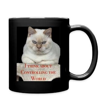 The World is mine - Full Colour Mug - black - Right