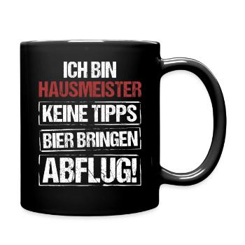 I'm a caretaker - bring beer and take off - Full Colour Mug - black - Right