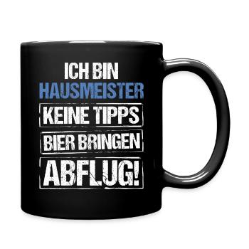 I'm a caretaker - bring beer and take off - Full Colour Mug - black - Right